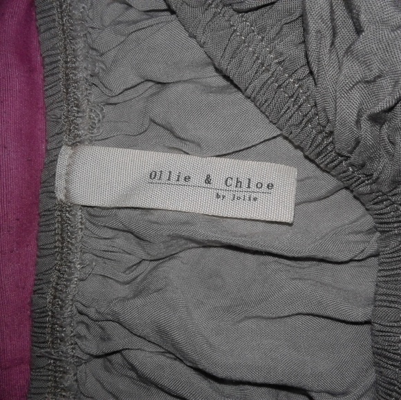 Pink & Gray flowy off the shoulder tops - Picture 6 of 7